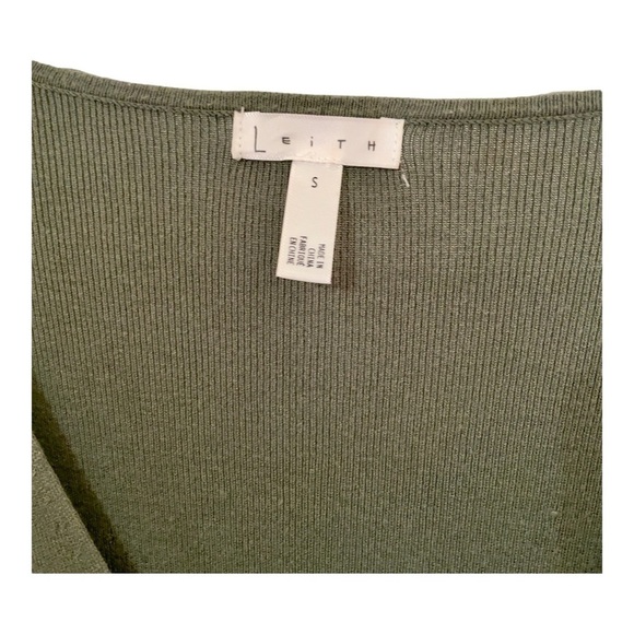 Leith Dresses Leith Long Sleeve Midi color green thyme Size S - Picture 5 of 11